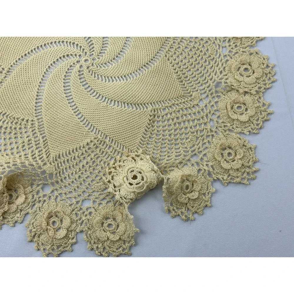 Vintage Handmade Crochet Doily 16